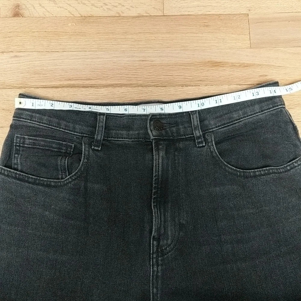 Everlane Jeans Ankle High Waisted Straight Leg Denim Black Size 28 - Picture 8 of 11
